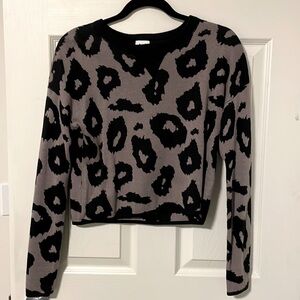 John + Jen Leopard Print Sweater
